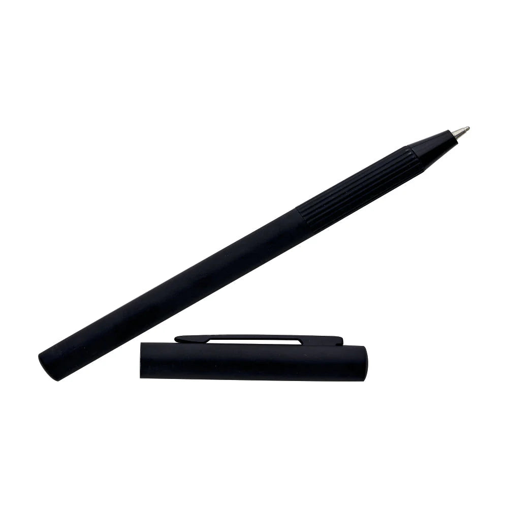 Instant Magnet Ball Pen | All-Black Metal | Quick-Click Cap