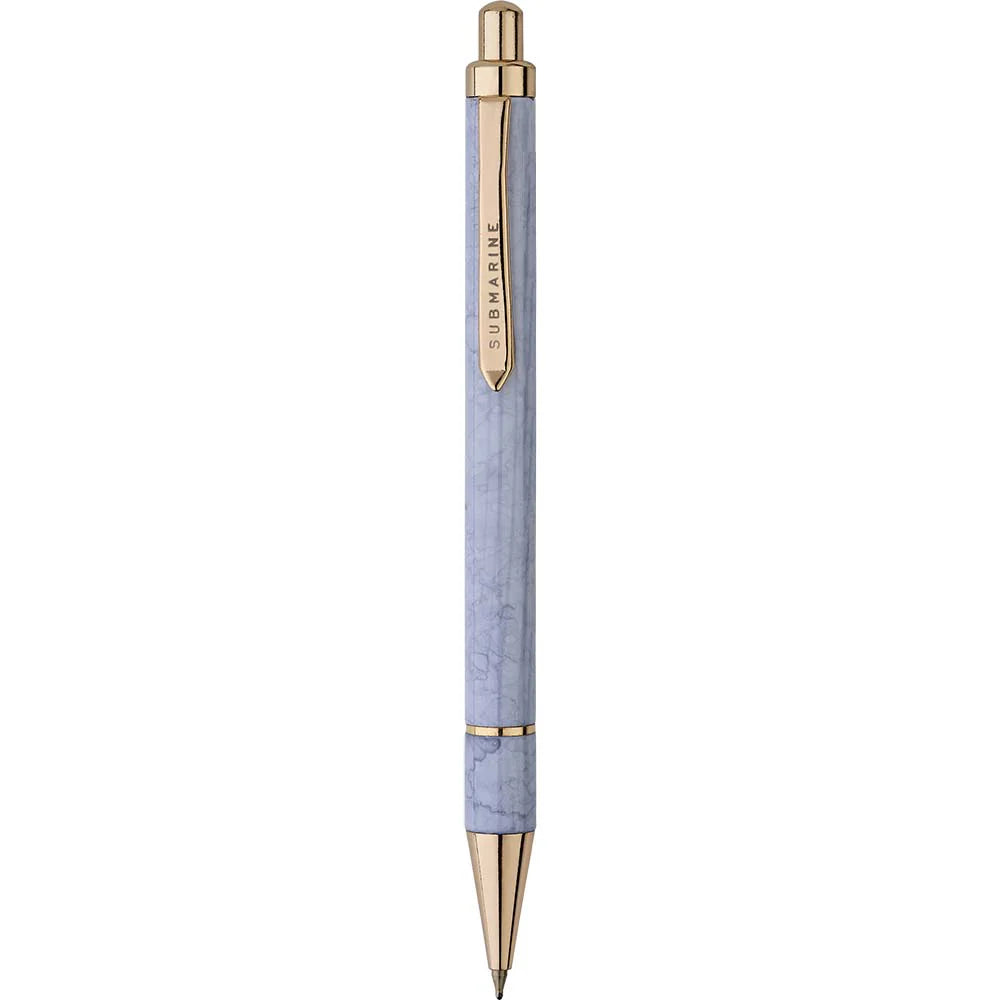 Retractable Marble Grey Ball Pen