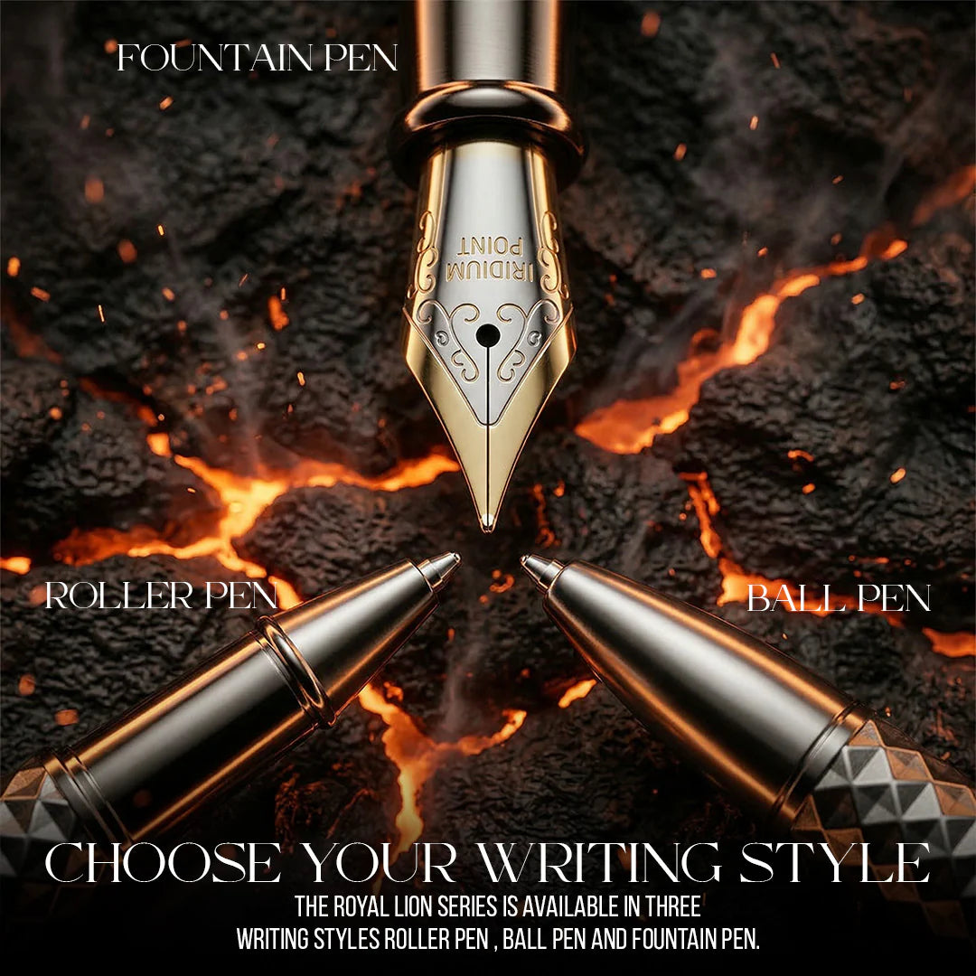 Royal Edition Lion Metal Roller Pen