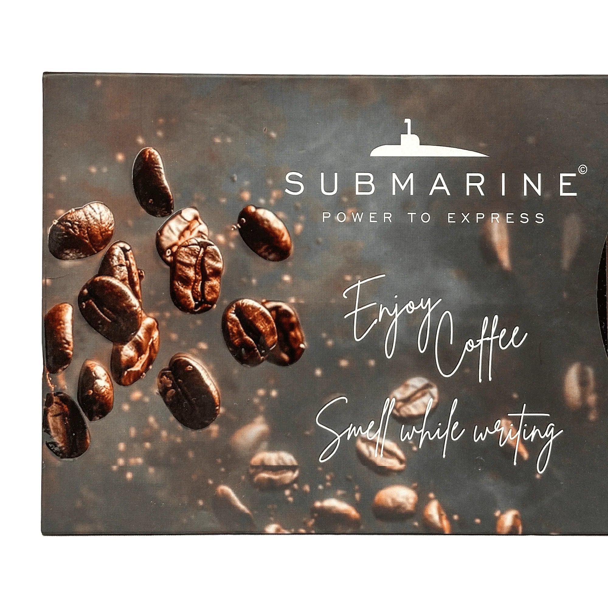 Premium Coffee Aroma Metal Pen & Diary Gift Set