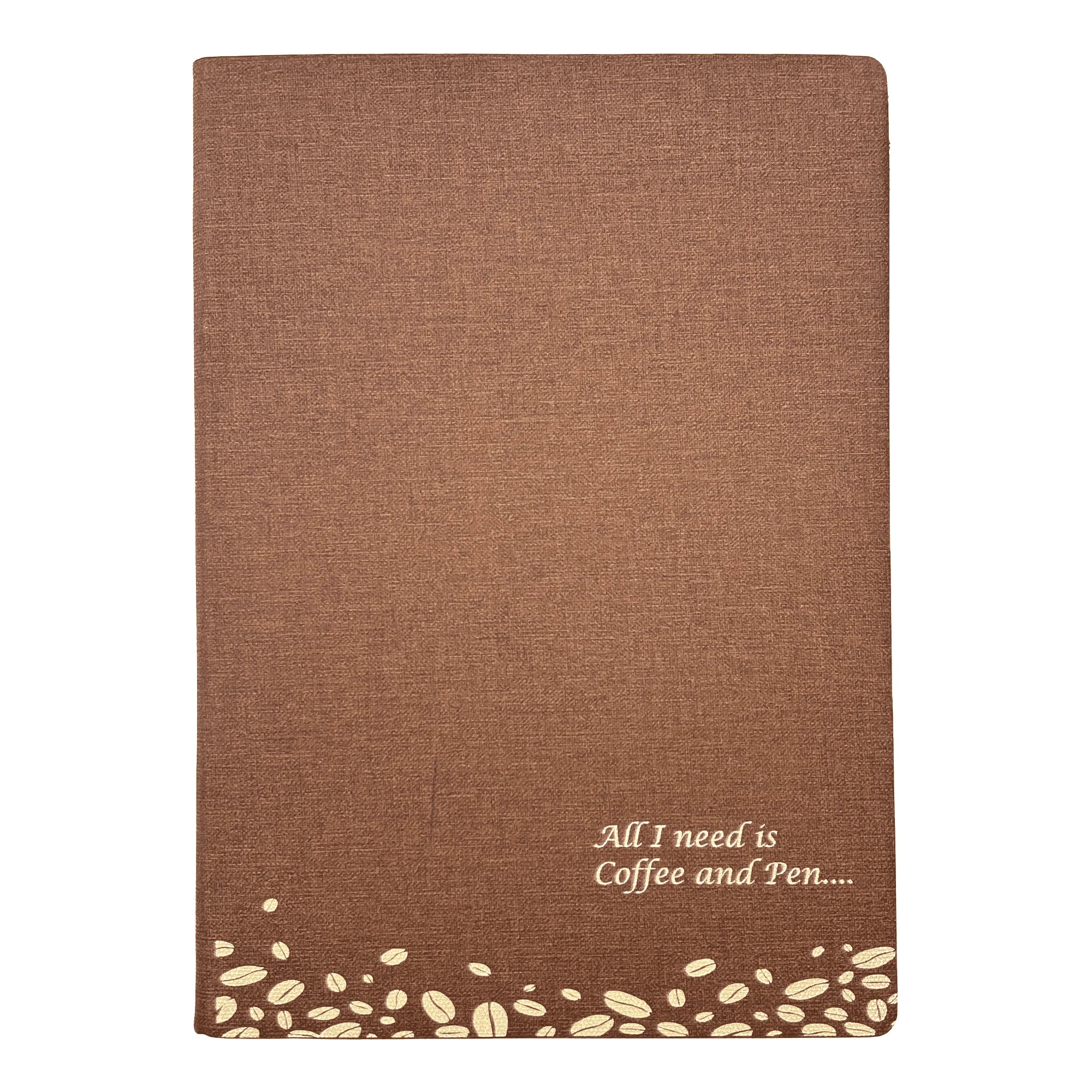 Premium Coffee Aroma Metal Pen & Diary Gift Set